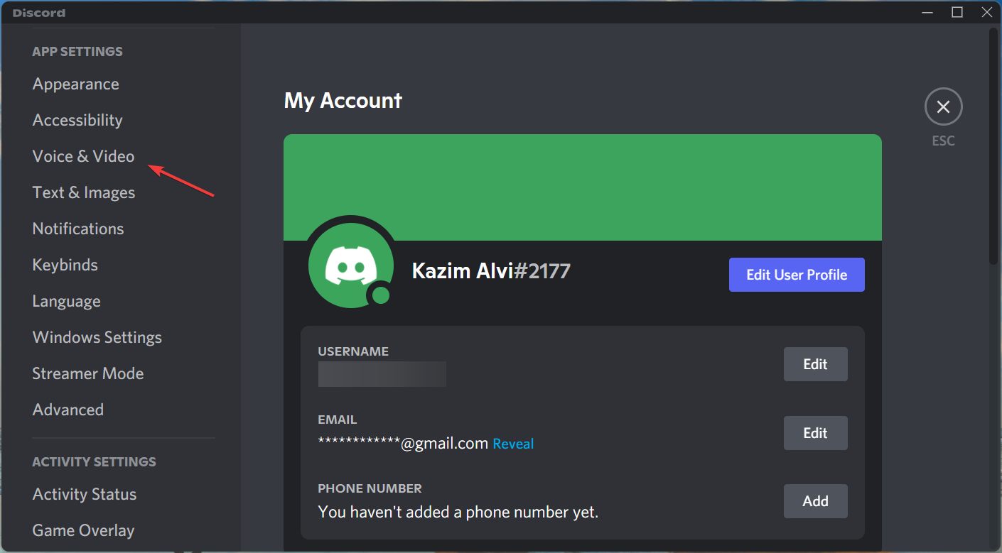 如何修复Windows 11中Discord麦克风不工作的问题？