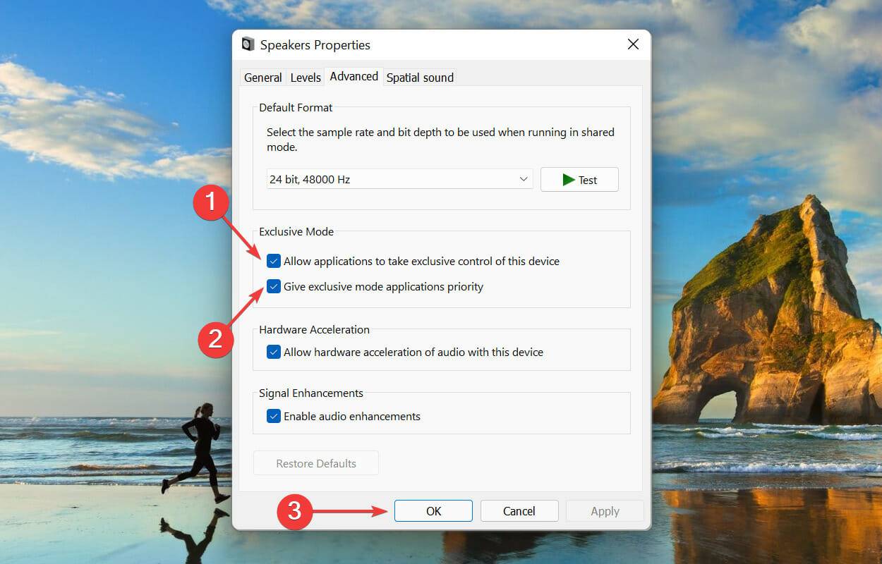 如何修复在Windows 11中无法使用Dolby Atmos声音效果？