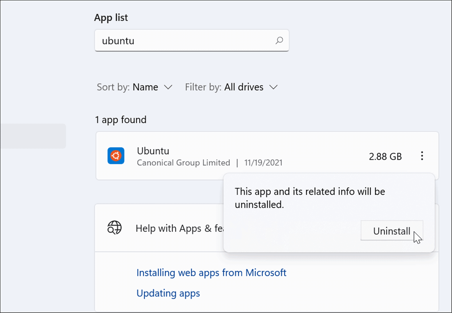 如何从 Windows 11 卸载 Linux