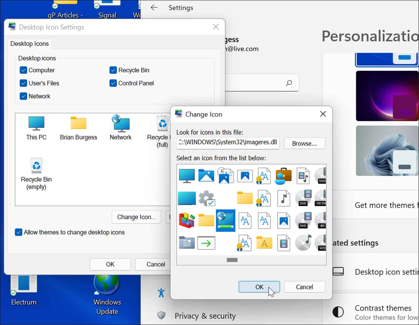 如何在 Windows 11 上恢复经典桌面图标的显示