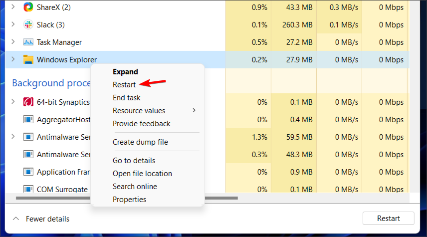 如何修复 Windows 11 缺少任务栏图标