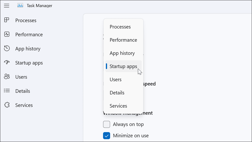 如何设置 Windows 11 任务管理器的默认启动选项？