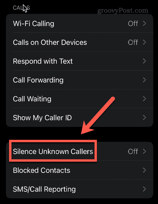 如何设置iPhone以阻止未知电话呼叫？