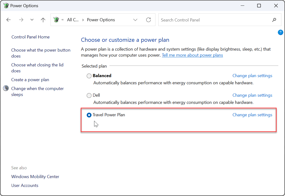 如何在 Windows 11 中设置自定义电源计划？