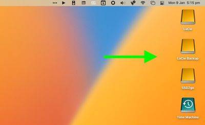 如何隐藏 Mac 桌面上的外部存储器？