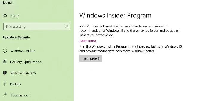 如何去除Windows 11上的“未满足系统要求”水印