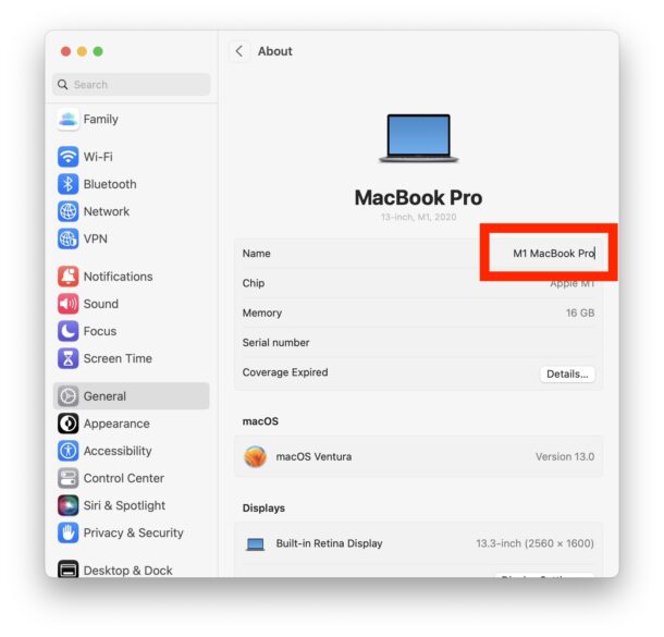如何在 macOS Big Sur 中更改计算机名称