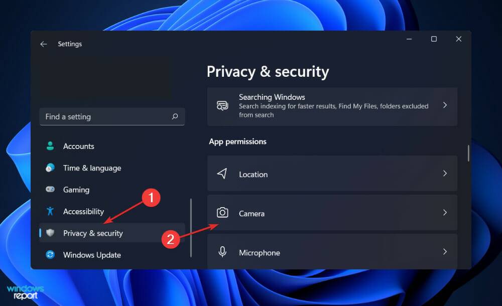 哪个应用在 Windows 11 的后台使用您的相机