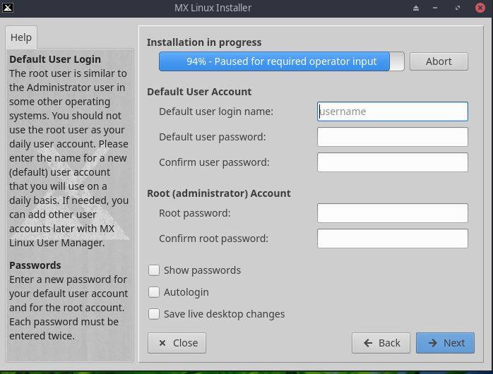 在 VirtualBox 虚拟机中安装 MX Linux 的步骤