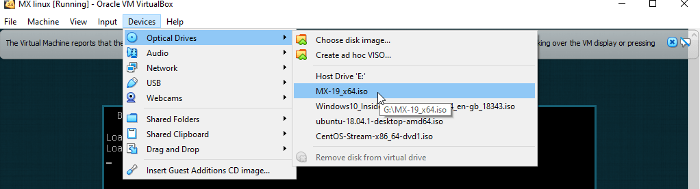 在 VirtualBox 虚拟机中安装 MX Linux 的步骤
