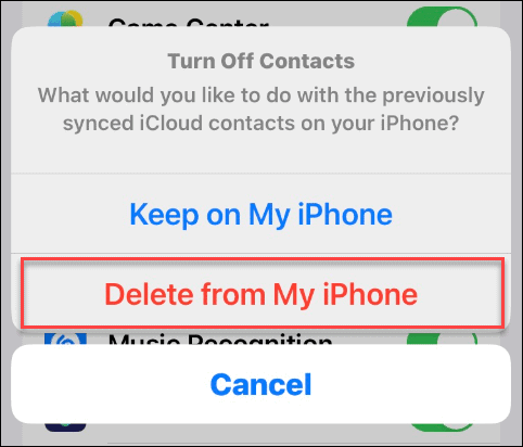 如何删除 iPhone 上的所有联系人？