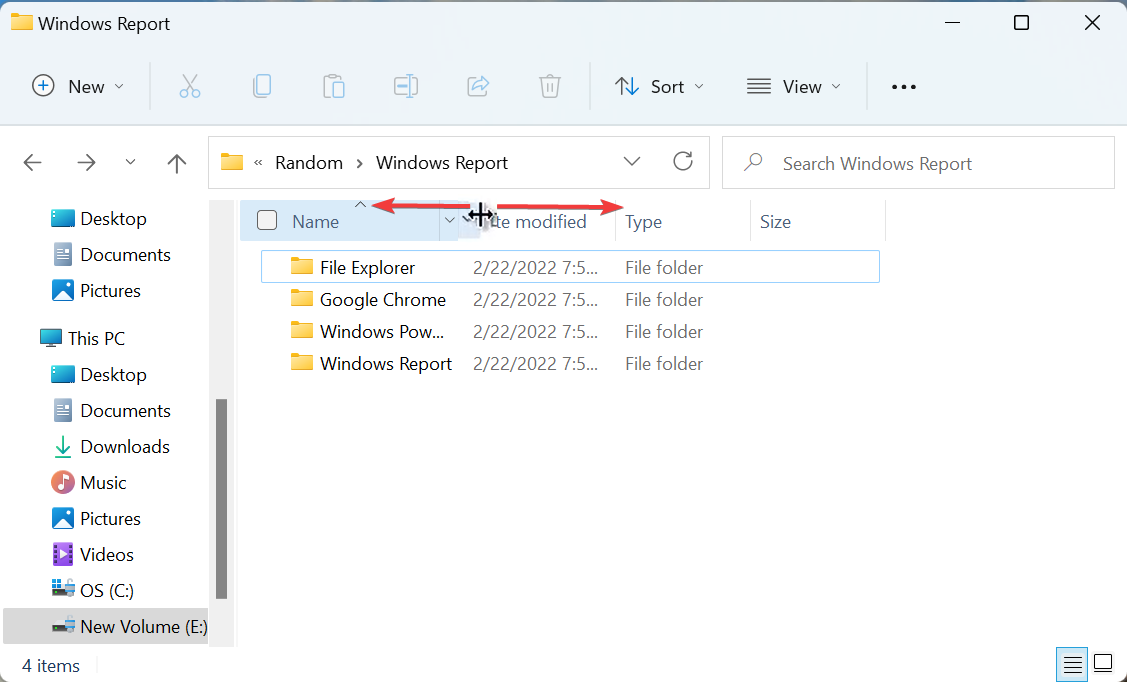 如何在 Windows 11 上自动调整所有列的大小？