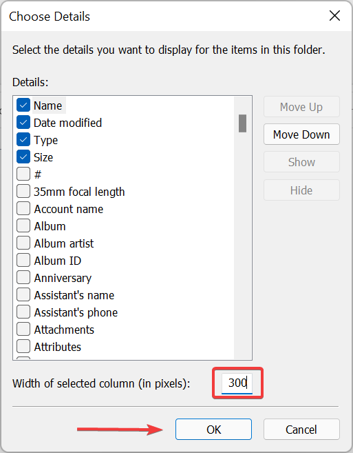 如何在 Windows 11 上自动调整所有列的大小？