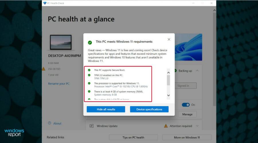 下载 PC 健康检查以测试您的 PC 是否适用于 Windows 11