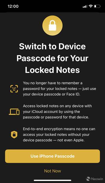 如何为 iOS 上的Notes应用程序设置FaceID锁？