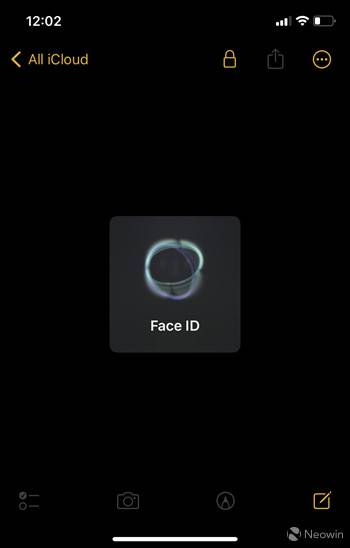 如何为 iOS 上的Notes应用程序设置FaceID锁？