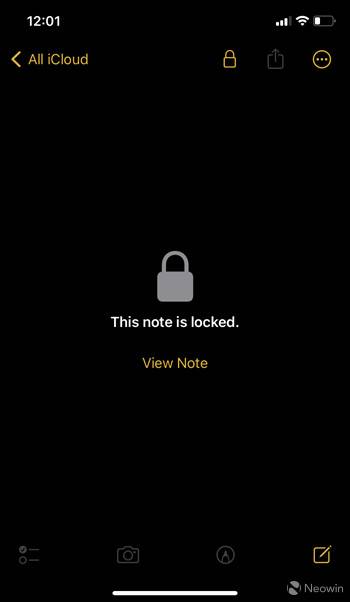 如何为 iOS 上的Notes应用程序设置FaceID锁？