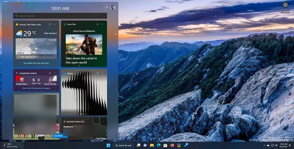 Windows 11 Insider Preview Build 25174新增Game Pass小组件功能