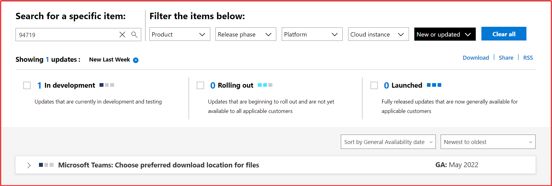 下次更新后选择您首选的 Teams 下载位置