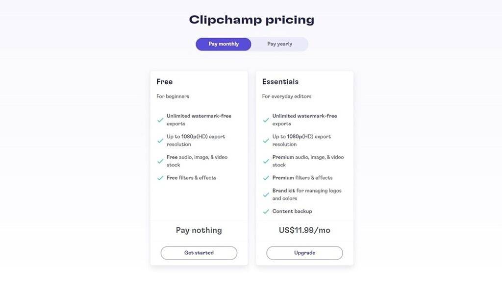 微软的 Clipchamp 视频编辑器简化了它的计划，而且更便宜