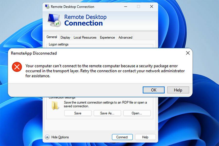电脑无法连接到远程电脑【安全包错误】