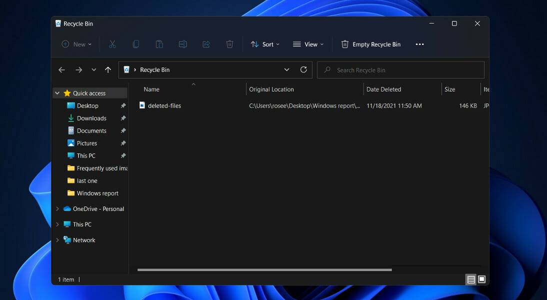 Windows 11中如何恢复已删除的文件