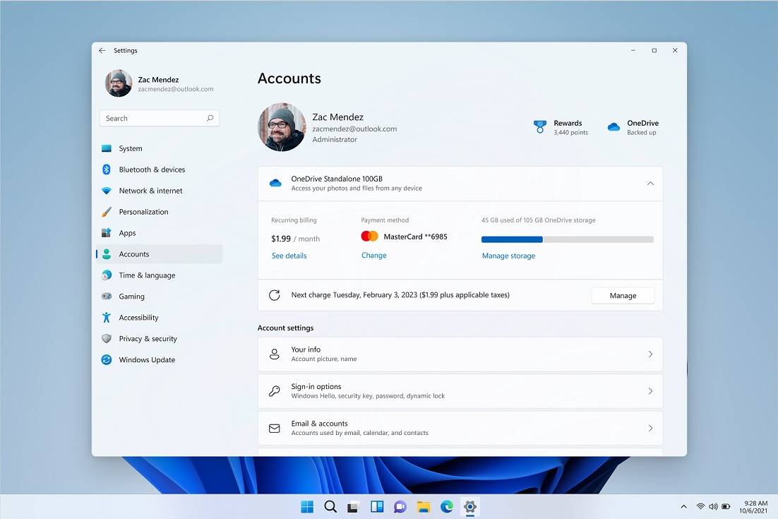 Windows 11 预览版更新加强 OneDrive 集成支持