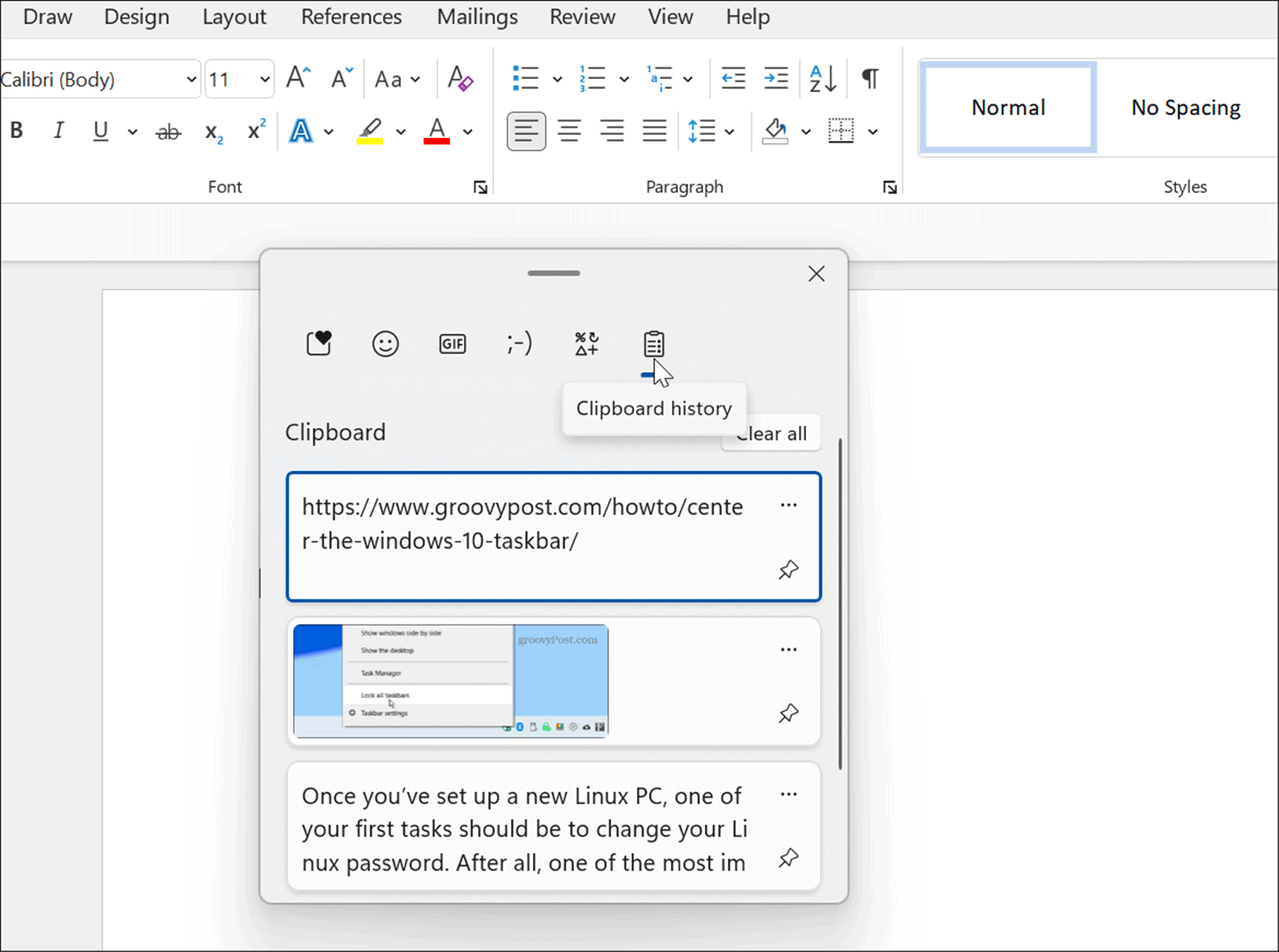 如何使用Windows 11的剪贴板历史记录功能