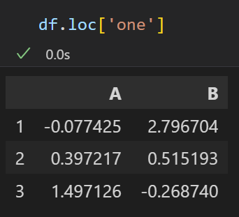 使用Python中DataFrame的xs函数来访问数据