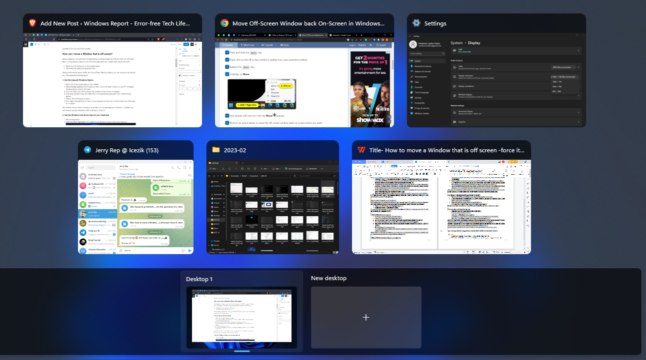 如何将屏幕外的窗口移动？ [强制]