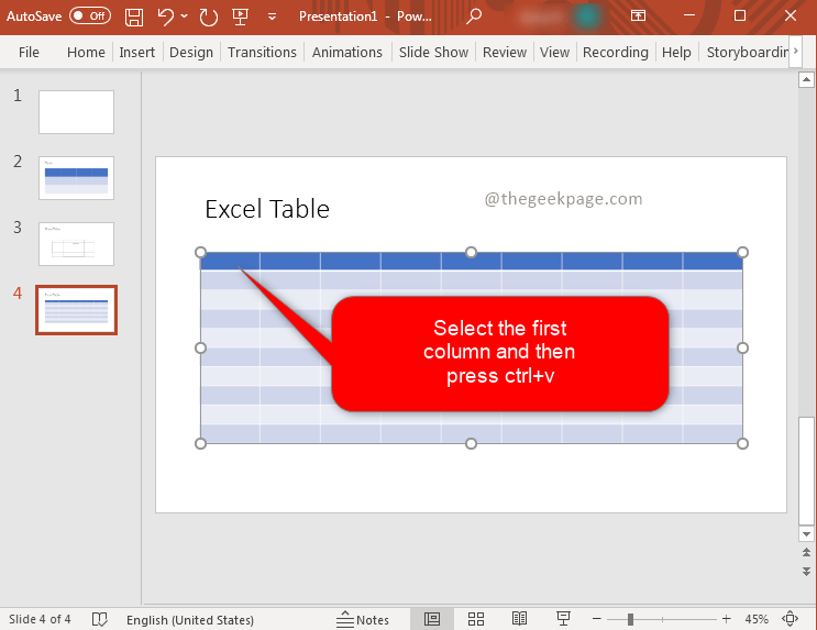 如何在 Powerpoint 中创建和修改表格？