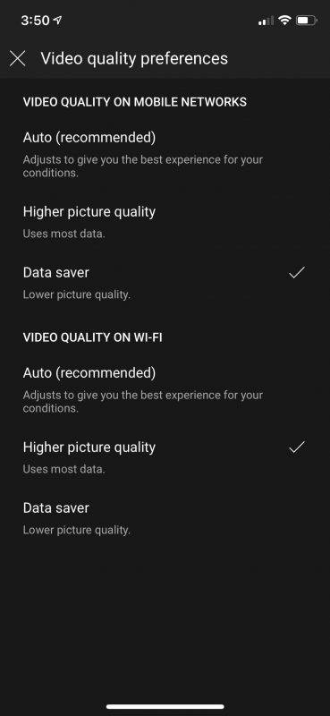 如何在iPhone和iPad上更改YouTube视频质量设置