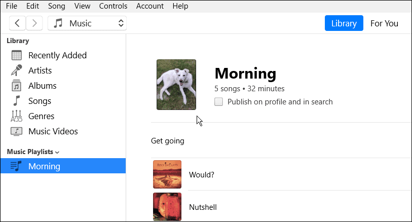如何修改 Apple Music 中播放列表的封面图片？