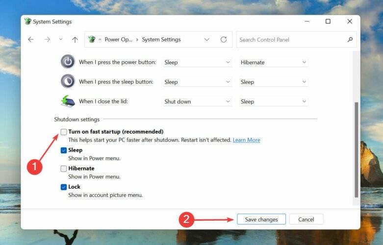 如何在Windows 11中禁用快速启动