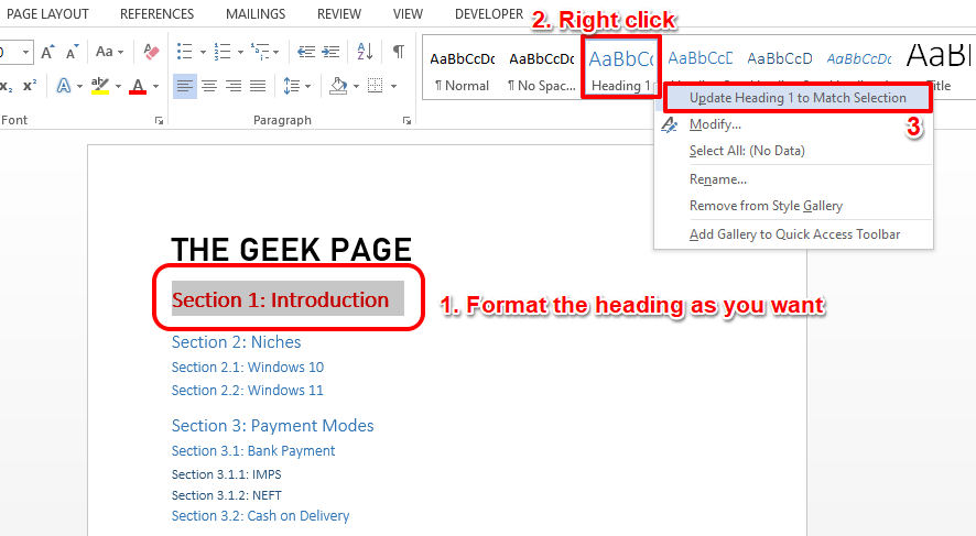 自动添加目录到 Microsoft Word 文档