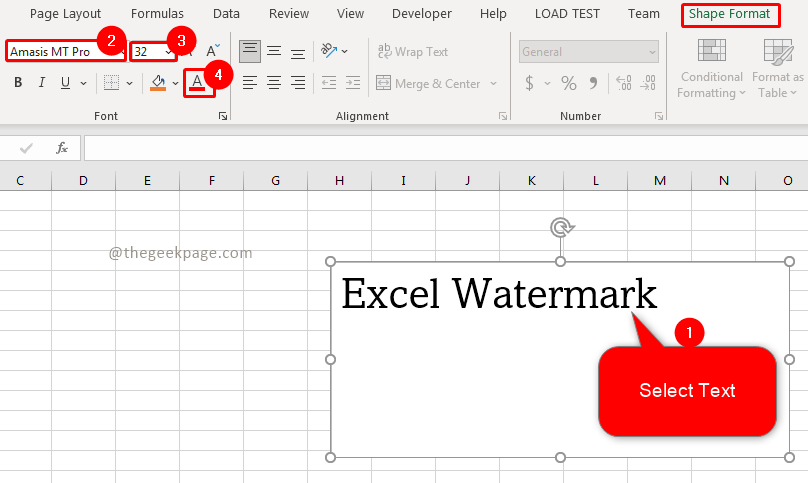 如何在 Microsoft Excel 中添加水印？