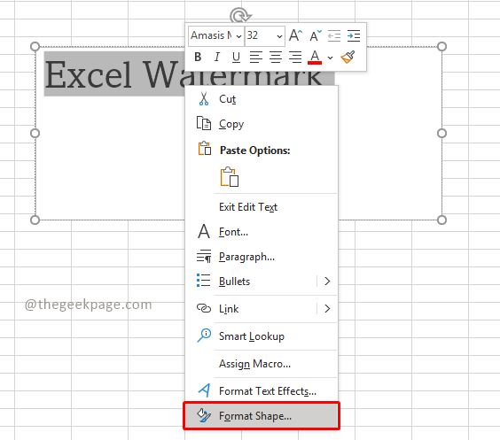 如何在 Microsoft Excel 中添加水印？