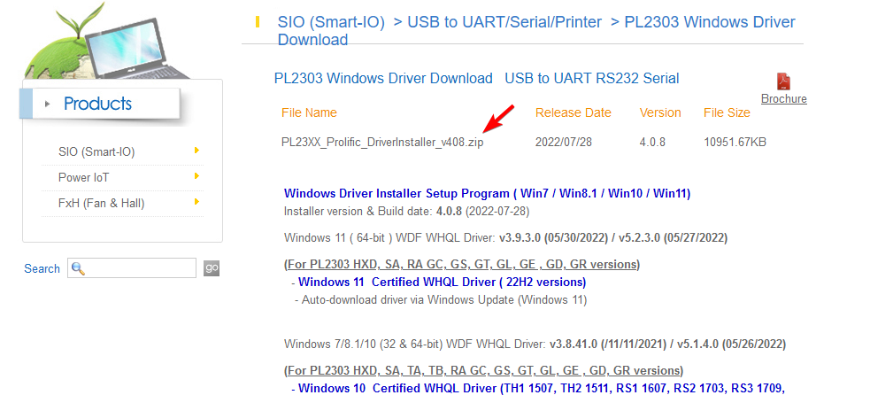 适用于 Windows 2303 的 PL11 驱动程序：如何下载和安装