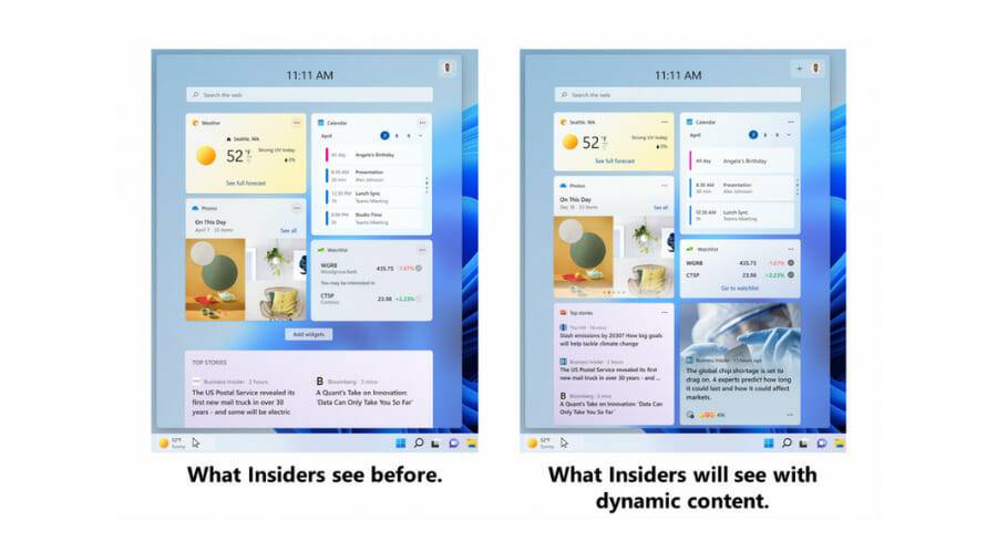 在最后一个 Windows 11 开发版本中添加了平板电脑模式优化任务栏