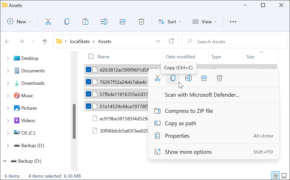 如何在 Windows 11 上保存 Spotlight 集合图像