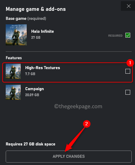 修复：在 Xbox 应用上的 Halo Infinite（Campaign）安装错误代码 0X80070032、0X80070424 或 0X80070005
