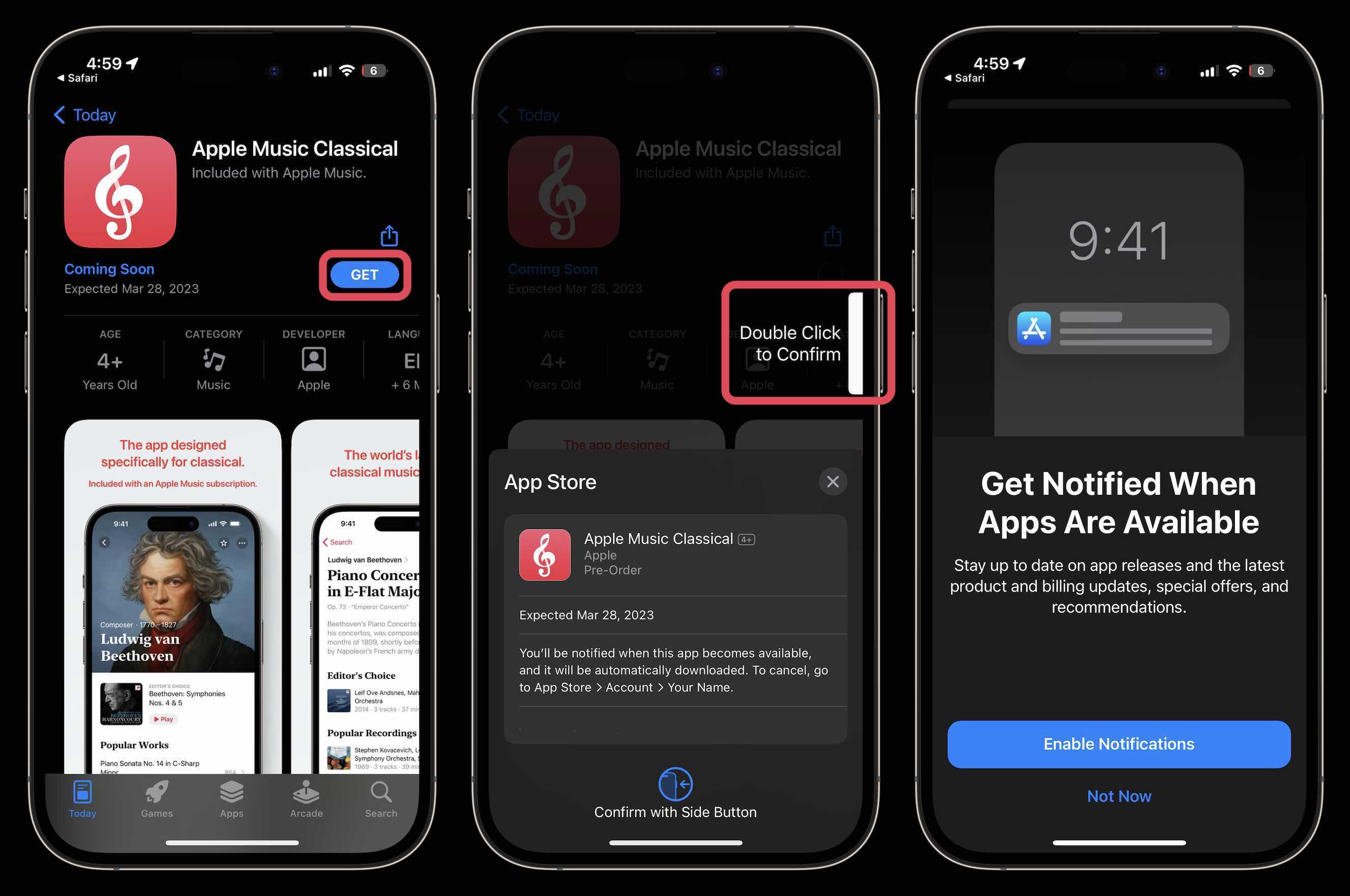 设置自动下载 Apple Music Classical 到您的 iPhone 的步骤