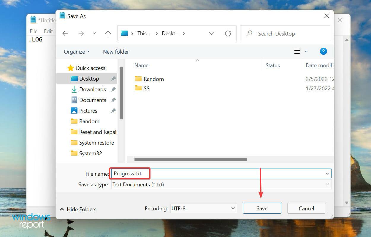 在 Windows 11 中如何创建自己的日志文件？