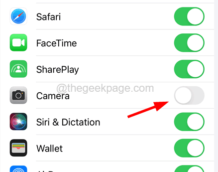 如何在iPhone上禁用锁定屏幕上的相机图标？