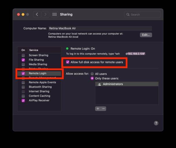 如何从 iPad SSH 到 Mac