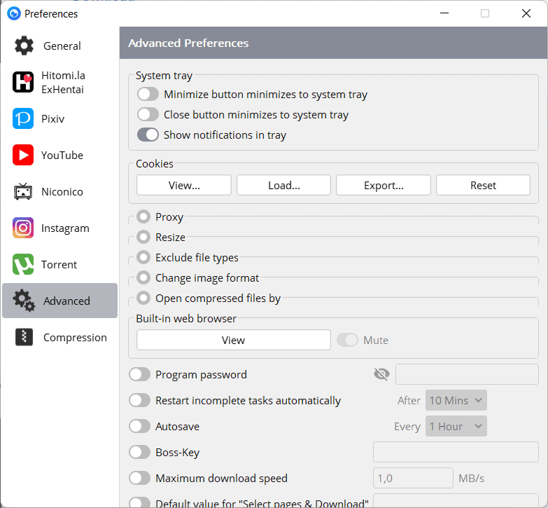 多功能媒体下载器：Hitomi Downloader适用于Windows
