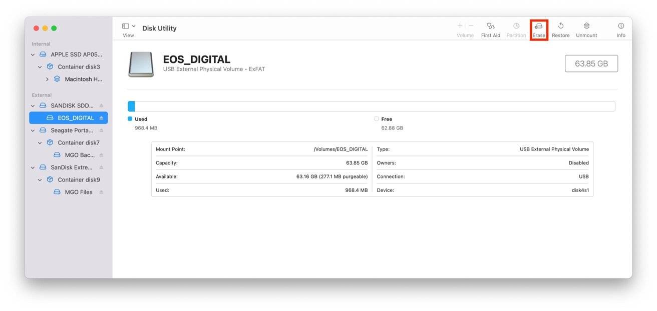 macOS 格式化 SD 和 microSD 存储卡的操作指南