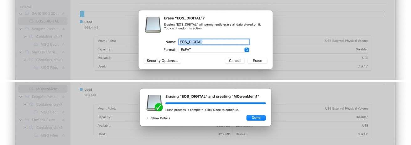 macOS 格式化 SD 和 microSD 存储卡的操作指南
