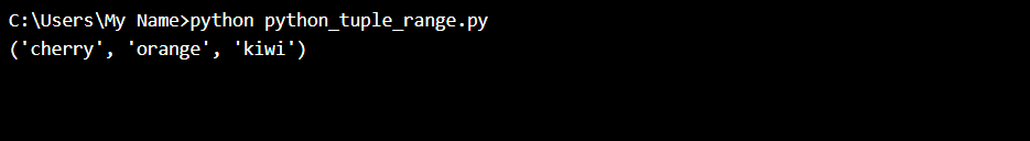 Python元组的创建和使用
