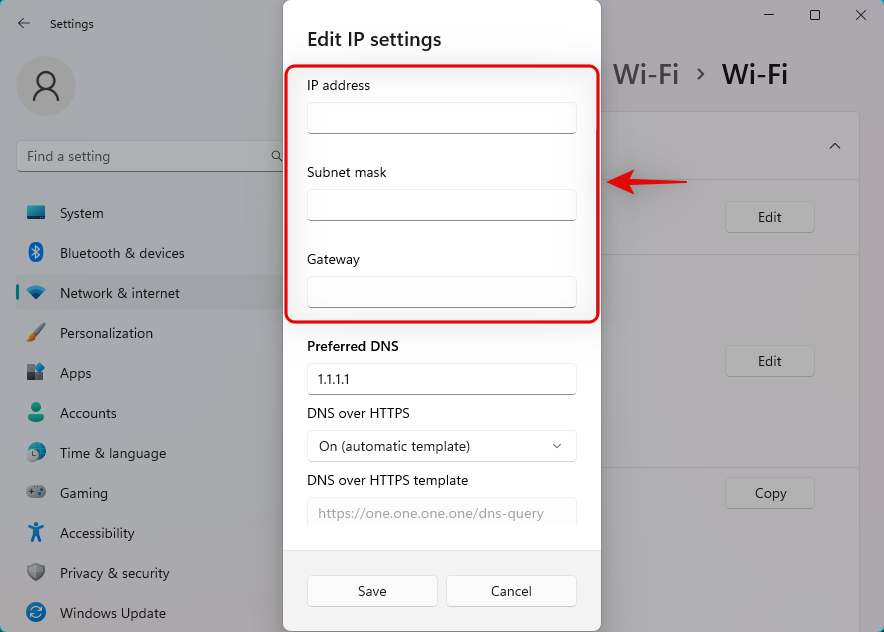 两种简单方法来更改 Windows 11 上的默认网关
